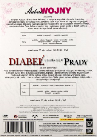 Ślubne wojny / Diabeł ubiera się u Prady Pakiet [2DVD]