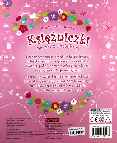 Scenki z naklejkami. Księżniczki [KSIĄŻKA]