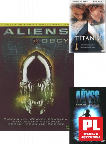 James Cameron Kolekcja: Titanic / Głębia / Obcy. Decydujące starcie Pakiet [3DVD]