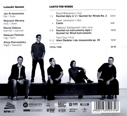 Lutosair Quintet: Canto For Winds [CD]