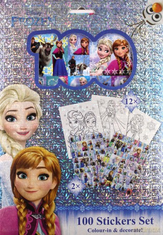 Kraina Lodu 100 naklejek holograficznych