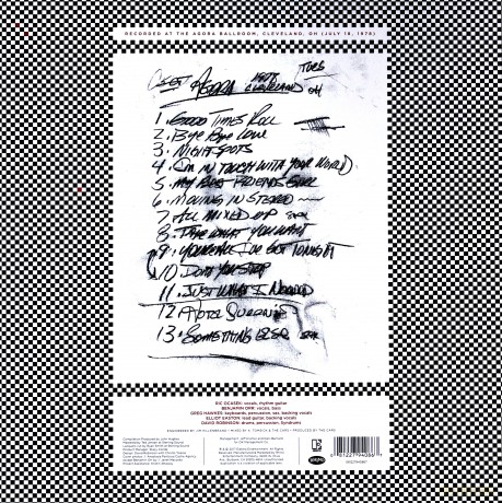 Cars: Live At The Agora 1978 (RSD) [2xWinyl]