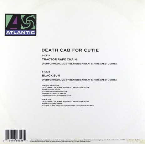 Death Cab For Cutie: Tractor Rape Chain (7' Single) (RSD) [Winyl]