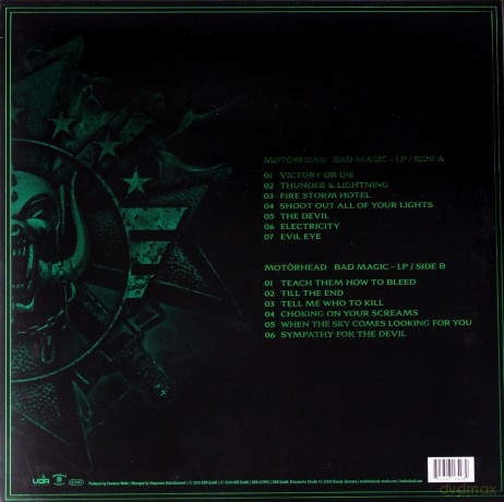 Motorhead: Bad Magic (Green Coloured Vinyl) (RSD) [Winyl]