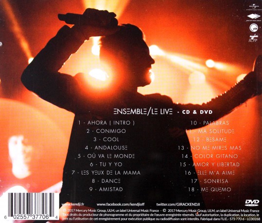 Kendji Girac: Ensemble/Le Live [CD]+[DVD]