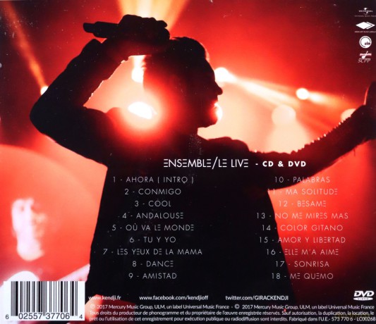 Kendji Girac: Ensemble/Le Live [CD]+[DVD]