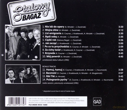 Stalowy Bagaż: Ciężki Rok [CD]