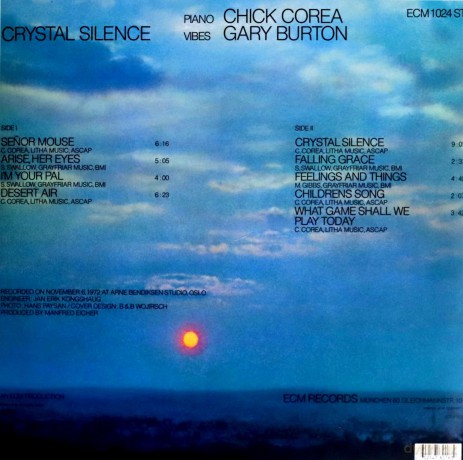 Chrick Corea & Gary Burton: Crystal Silence [Winyl]