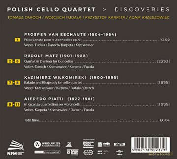 Polish Cello Quartet: Discoveries [CD]