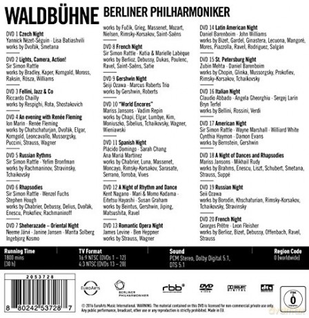 Berliner Philharmoniker: Euroarts - Berliner Philharmoniker - Waldbuhne Edition [20DVD]