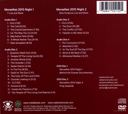 Neal Morse: Morsefest 2015 [4CD]