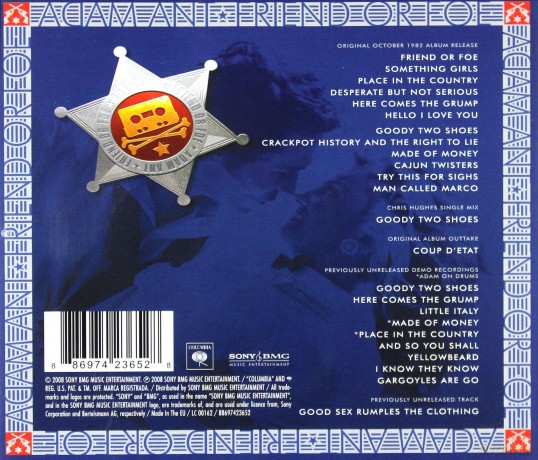 Adam Ant: Friend Or Foe [CD]