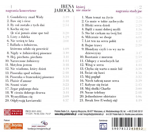 Irena Jarocka: Której nie znacie vol. 1 [2CD]