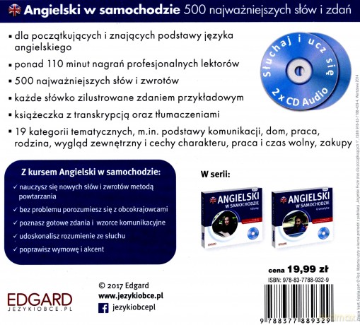 Angielski w samochodzie 500 najważniejszych słów [Audiobook]