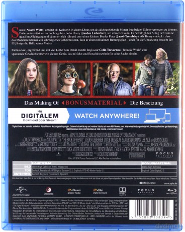 The Book of Henry (Powieść Henry'ego) [Blu-Ray]