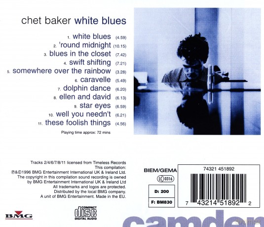 Chet Baker: White Blues [CD]
