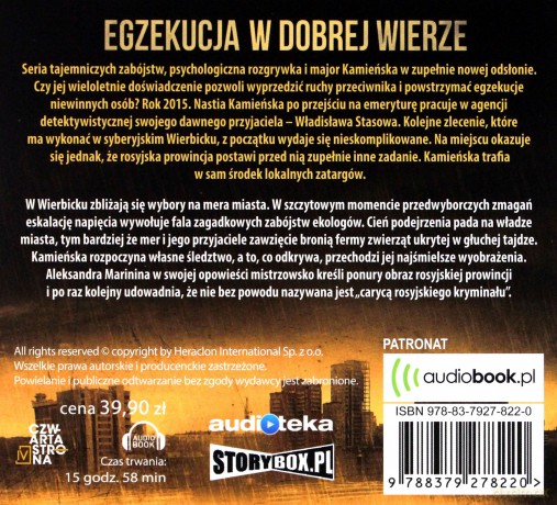 Egzekucja w dobrej wierze - Aleksandra Marinina [AUDIOBOOK]