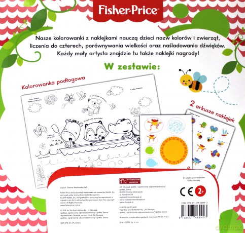 Fisher Price Kolorowanka podłogowa. Krokodylek [KSIĄŻKA]
