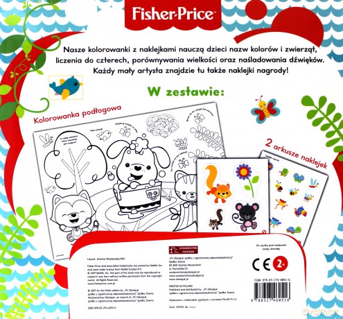 Fisher Price Kolorowanka podłogowa. Piesek [KSIĄŻKA]