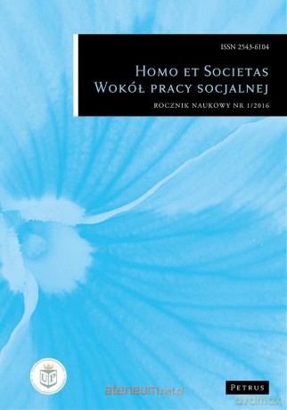 Homo et societas. Wokół pracy socjalnej 1/2016 [KSIĄŻKA]