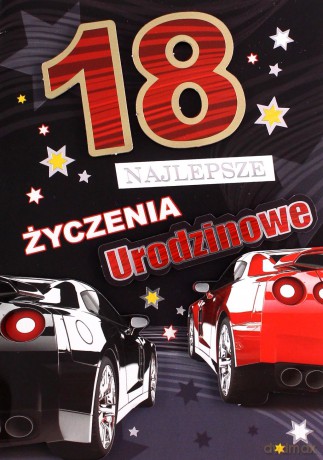 Karnet 18-stka naklejany 3D nr 004 + koperta