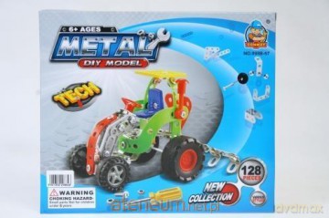 Klocki konstrukcyjne metalowe 128 el. [KLOCKI]