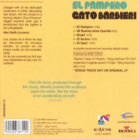 Gato Barbieri: El Pampero [CD]
