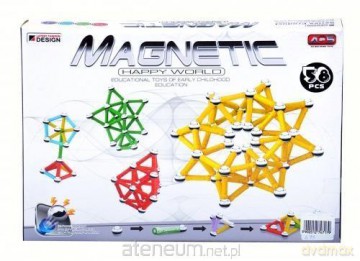 Klocki magnetyczne 58 el. [KLOCKI]