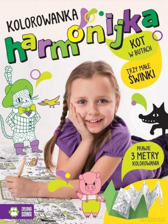 Kolorowanka harmonijka. Trzy małe świnki [KSIĄŻKA]