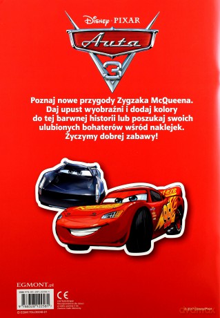 Koloruj, czytaj, naklejaj. Auta 3 - Katarzyna Nędzi, Małgorzata Fabianowska (Disney) [KSIĄŻKA]