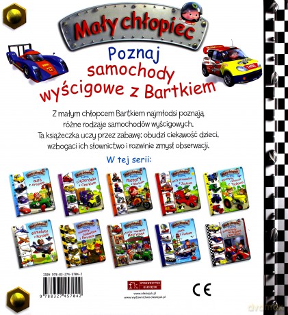 Mały chłopiec.Poznaj samochody wyścigowe z Bartkiem - Emilie Beaumont, Nathalie Belineau [KSIĄŻKA]