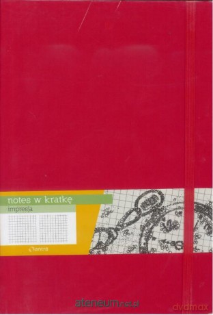 Notes B5 Kratka Impresja Czerwony