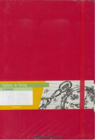 Notes B5 Linia Impresja Czerwony