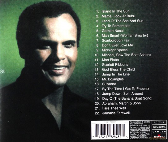 Harry Belafonte: The Best Of Diff. Artwork + Tracklisting [CD]