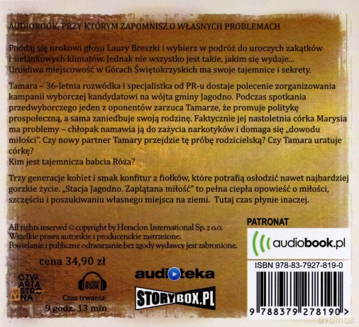 Stacja Jagodno. Zaplątana miłość - Karolina Wilczyńska [AUDIOBOOK]