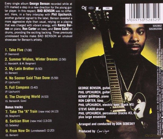 George Benson: Bad Benson [CD]