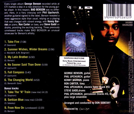 George Benson: Bad Benson [CD]