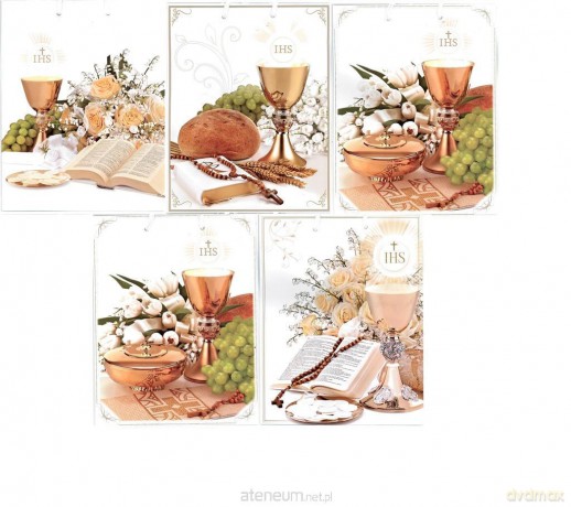 Torebka ozdobna laminowana komunia PL-2 mix