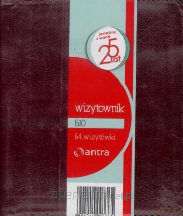 Wizytownik 64 dwuklatkowy 610 brąz