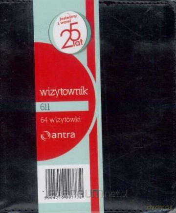 Wizytownik 64 dwuklatkowy 611 czarny