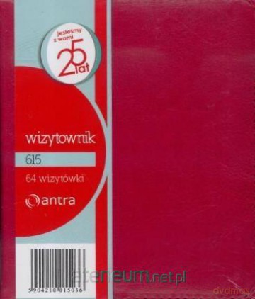 Wizytownik 64 dwuklatkowy 615 czerwony