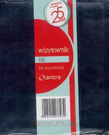 Wizytownik 64 dwuklatkowy 616 granatowy
