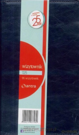 Wizytownik 96 trzyklatkowy 725 granatowy