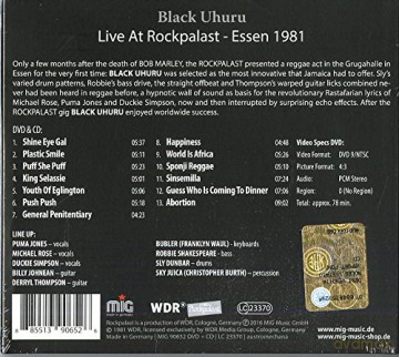 Black Uhuru: Live At Rockpalast (digipack) [DVD]+[CD]