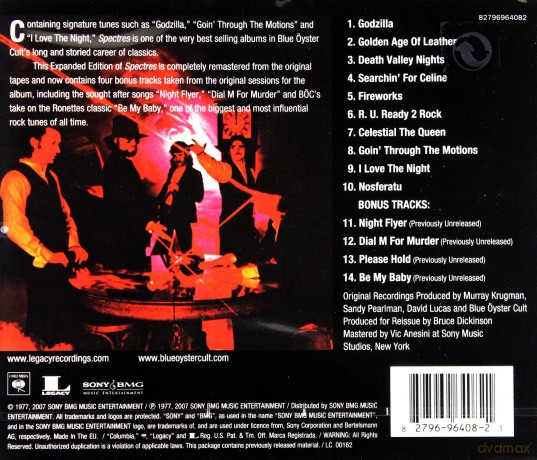 Blue Oyster Cult: Spectres [CD]
