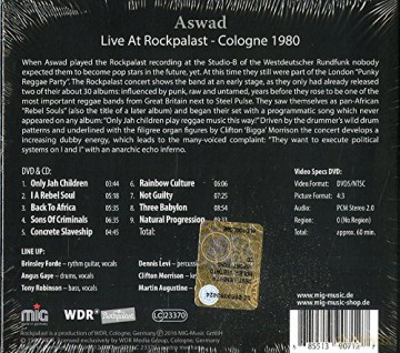 Aswad: Live at Rockpalast Cologne 1980 (digipack) [DVD]+[CD]