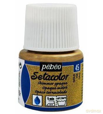 Farba do tkanin Setacolor Opaque Połysk 45 ml 45 Metal Gold