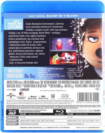 Sing [Blu-Ray 3D]+[Blu-Ray]