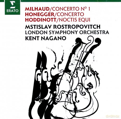 Mstislav Rostropovich & London Symphony Orchestra & Kent Nagano: Milhaud & Honneger: Cello Concertos [CD]