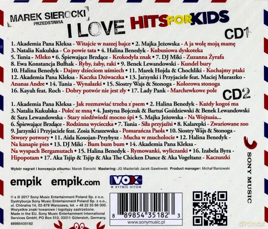 Marek Sierocki Przedstawia: I Love Hits for Kids [2CD]